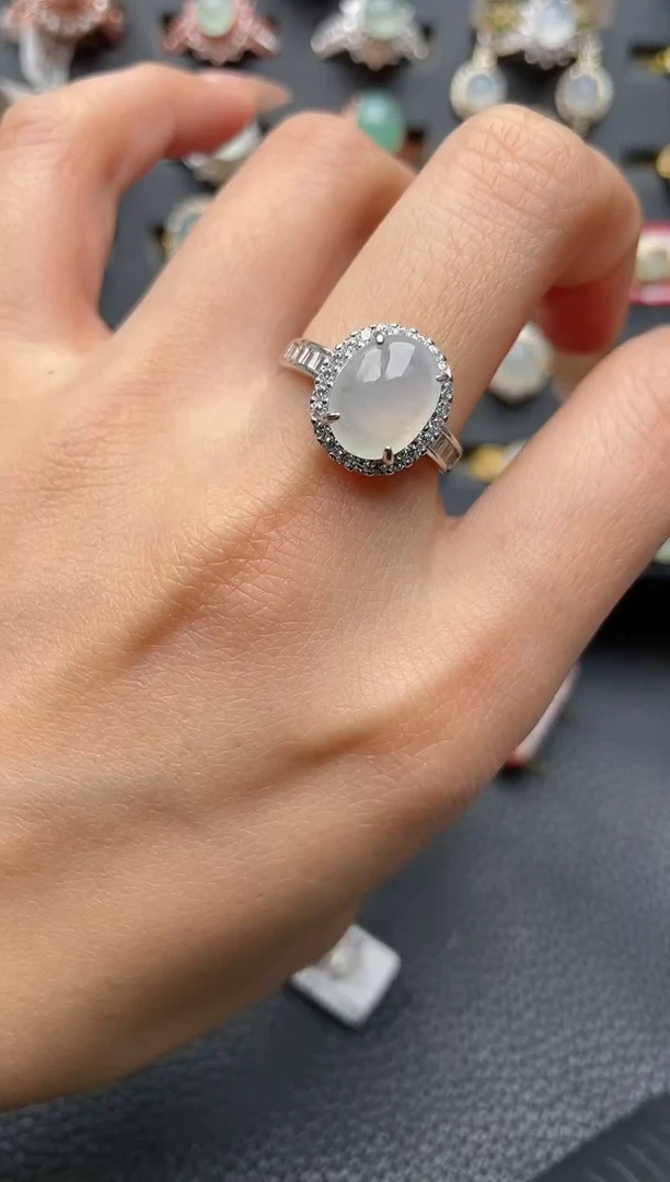 【闪购商品】翡翠戒指银S925镶嵌2222222222  19