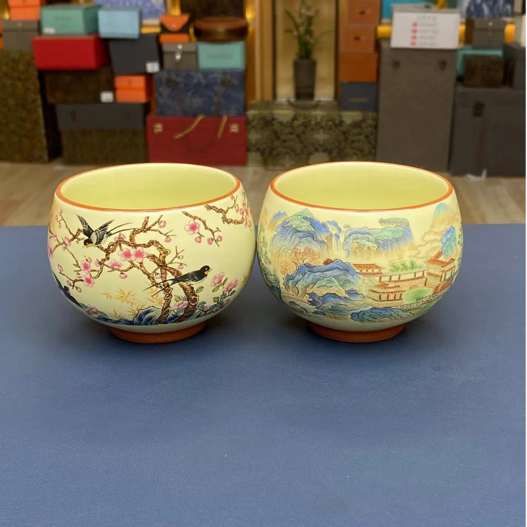 【闪购商品】黄汝主人杯对杯铜钱杯@@ZHTJ0032
