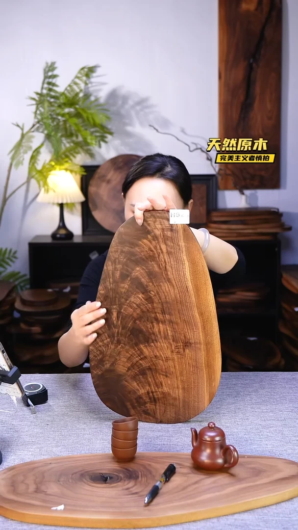 木北美黑胡桃原木.干裂疤结不属于商品质量问题完美主义者慎拍