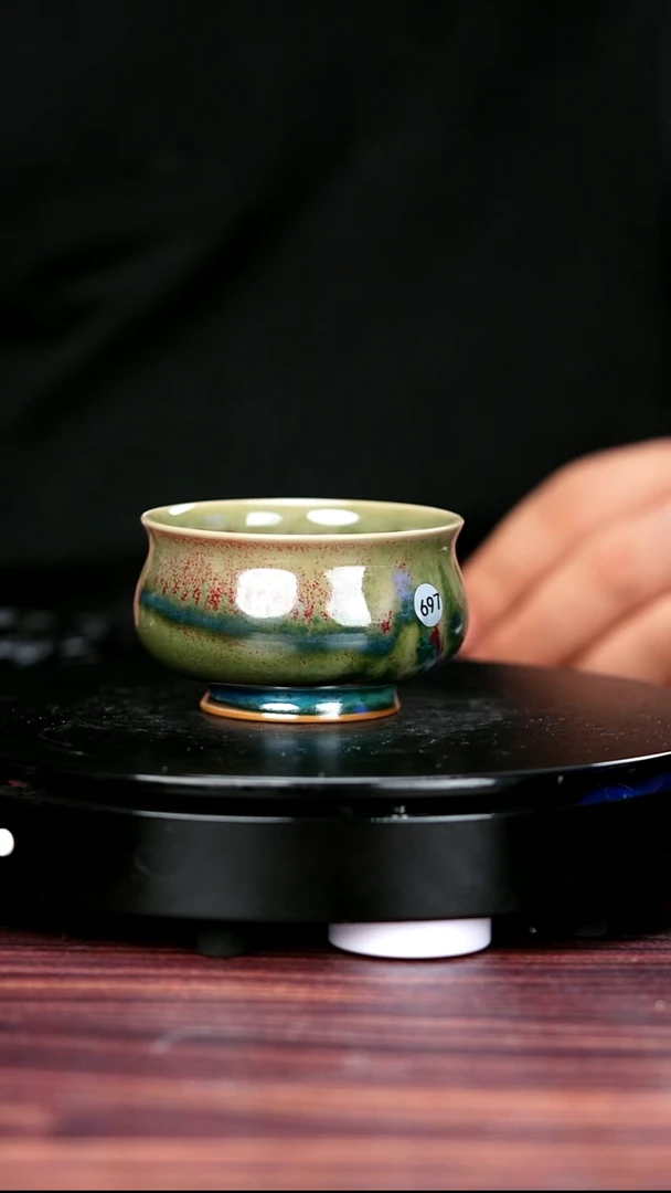 杯子697#盼龙窑一级品原矿钧瓷卢氏杯