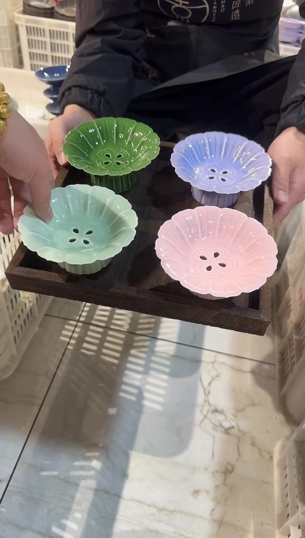瓷片陶微瑕商品 介意勿拍 带托盘