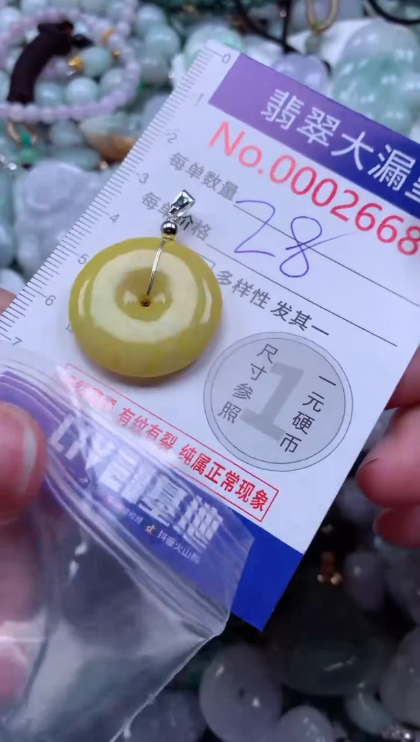 翡翠未镶嵌吊坠(不含链)2668