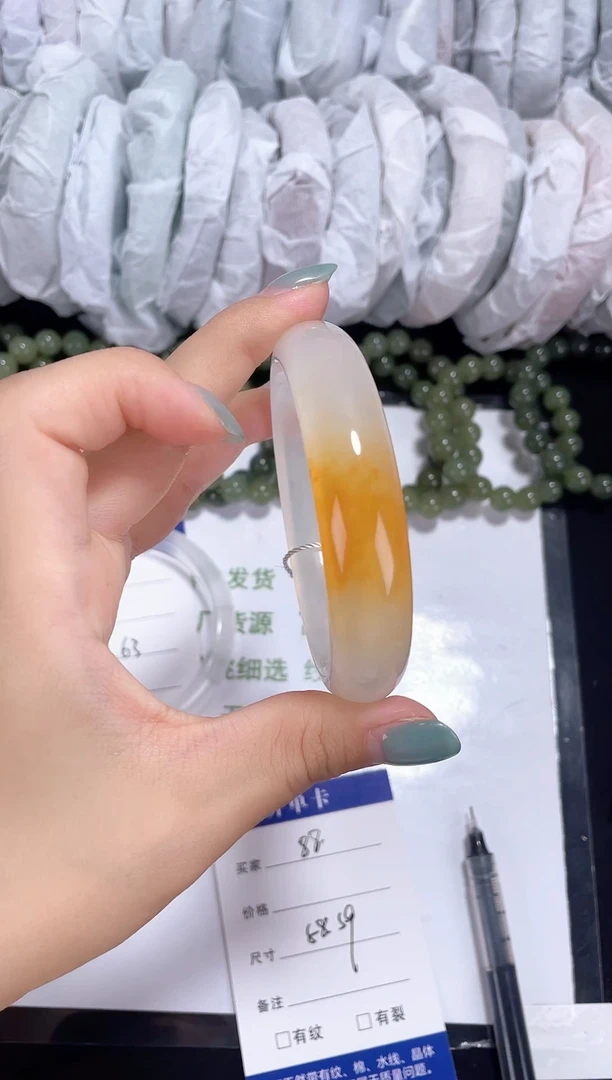 未镶嵌一口糖石英岩玉088 圈口58-59