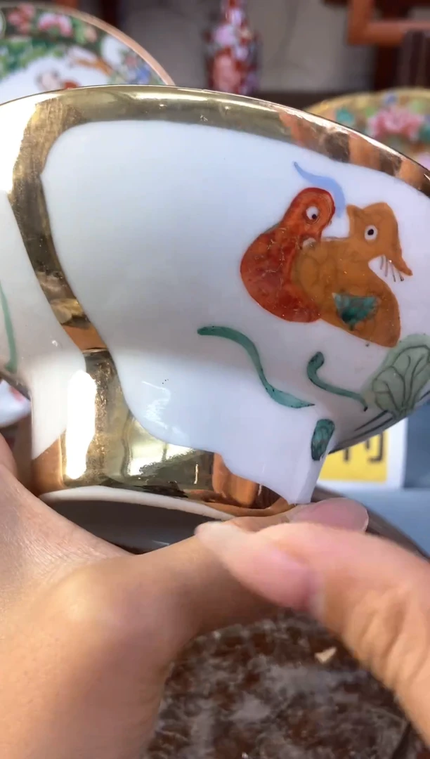 瓷片微瑕慎拍景德镇窑老厂瓷器单件