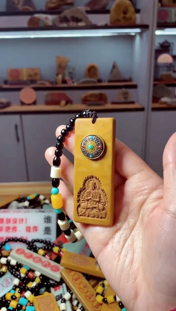 石材羊 石头把件挂件