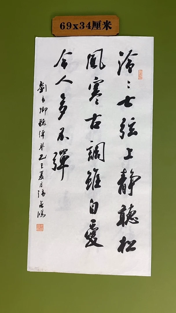 书法书法 张若鸿 尺寸69cm*34cm