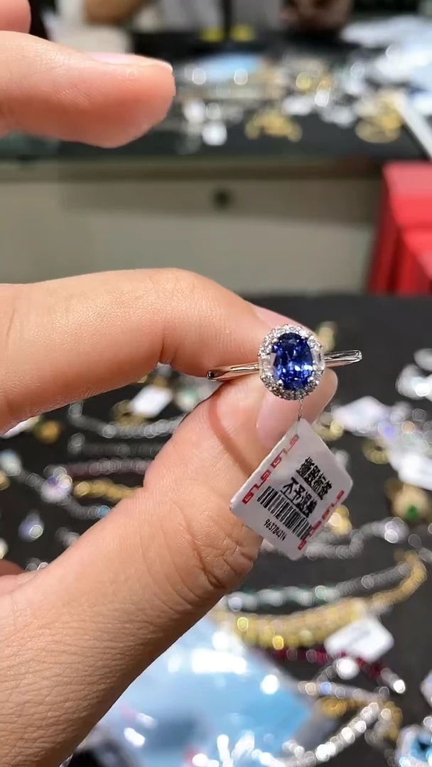 【闪购商品】坦桑石戒指银S925镶嵌戒指