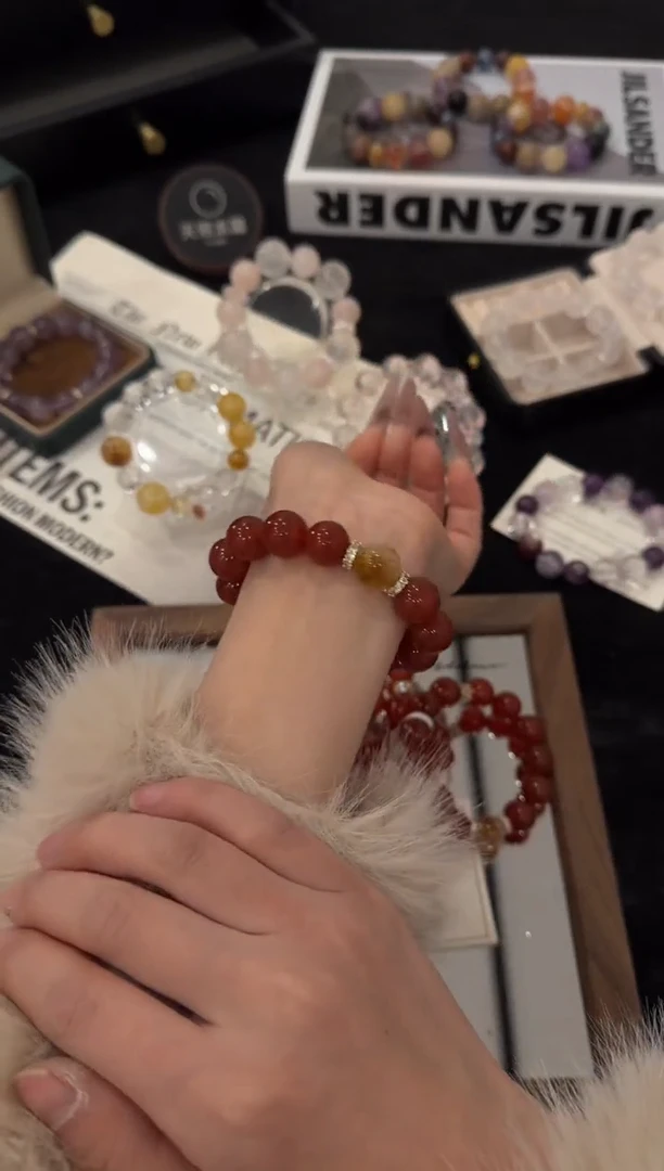 合金手链水晶平安顺遂x3576