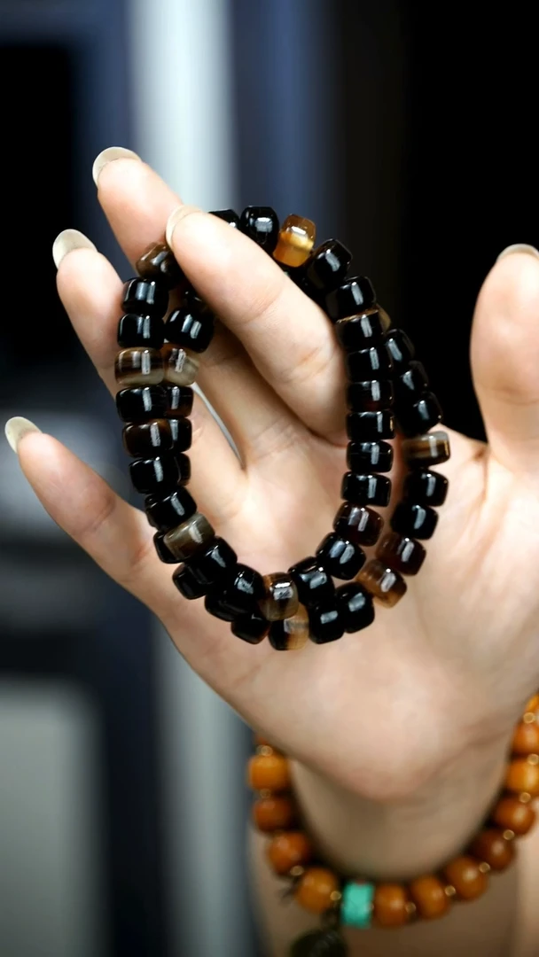 无非金属高贵羊角单圈手串多样发其一