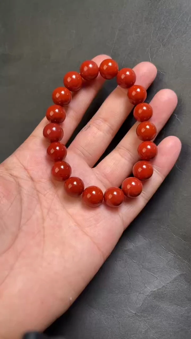 南红玛瑙25未镶嵌手串