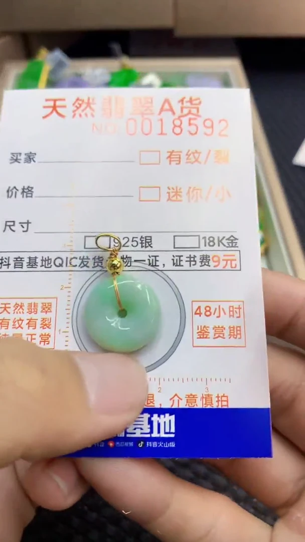 翡翠未镶嵌颈饰             1
