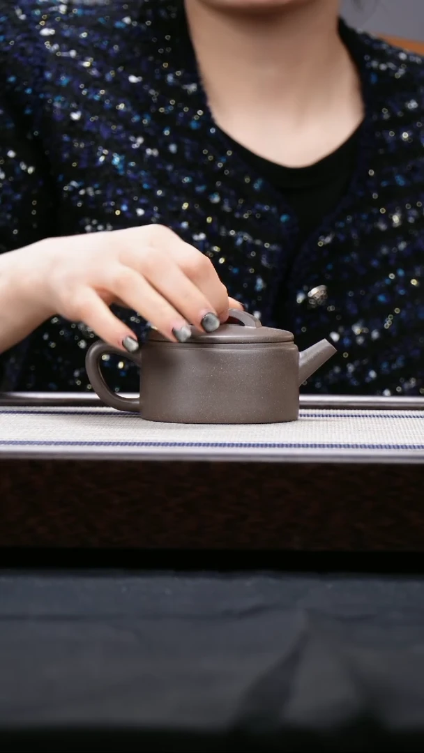 【闪购商品】紫砂茶壶大水谭天青 汉瓦壶