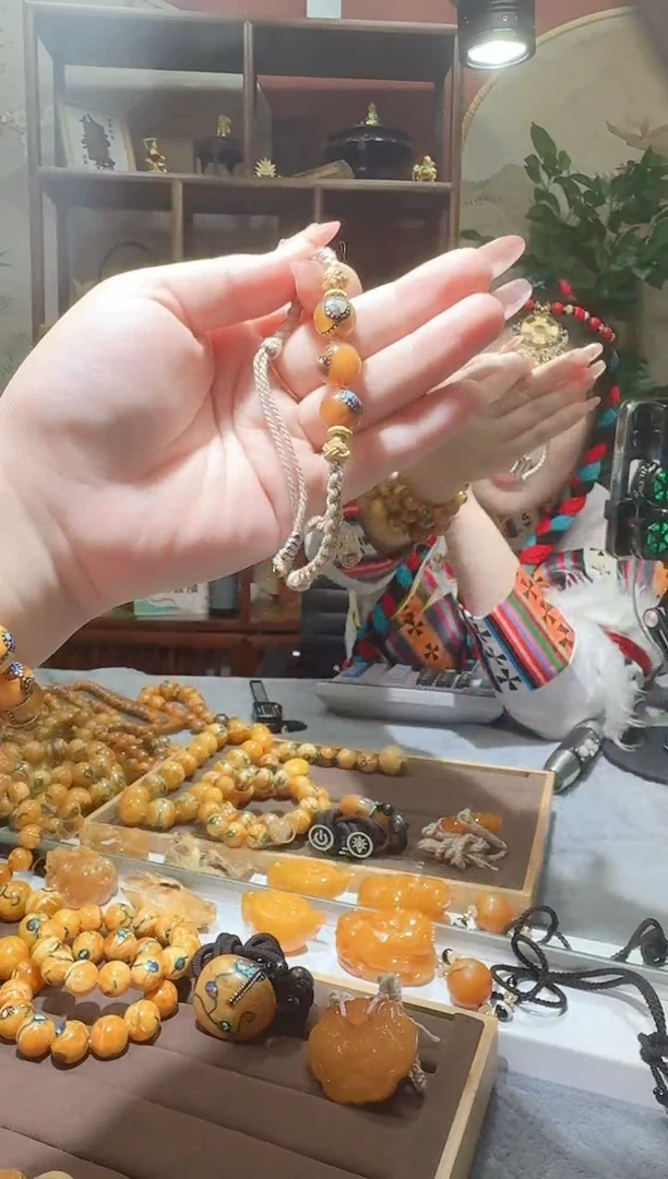 蜜蜡颈饰未镶嵌889天然蜜蜡珠宝奇石全都保真