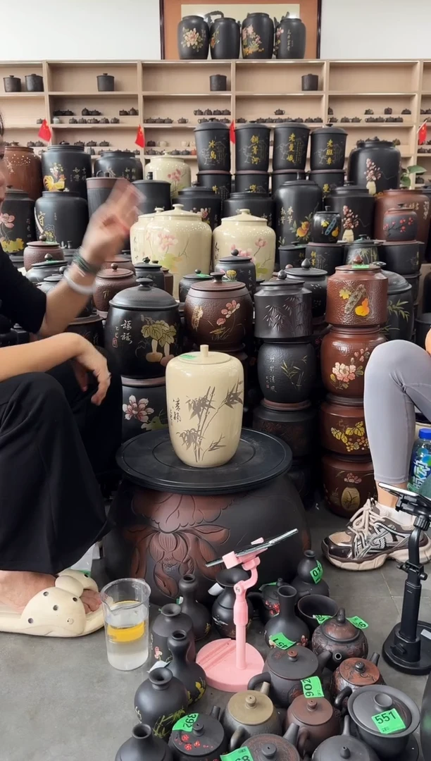 罐瑕疵茶叶罐 白泥  597