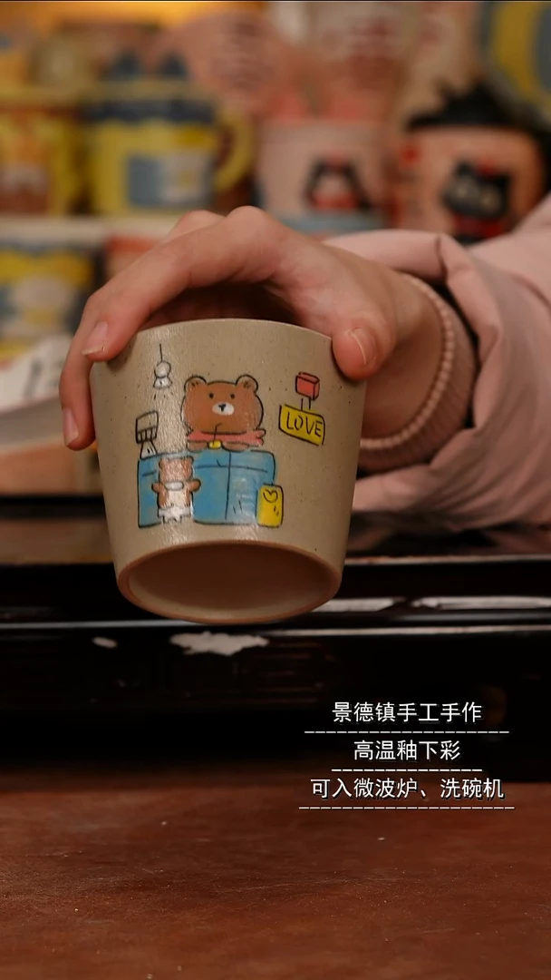 摆件陶景德镇一休瓷屋手作