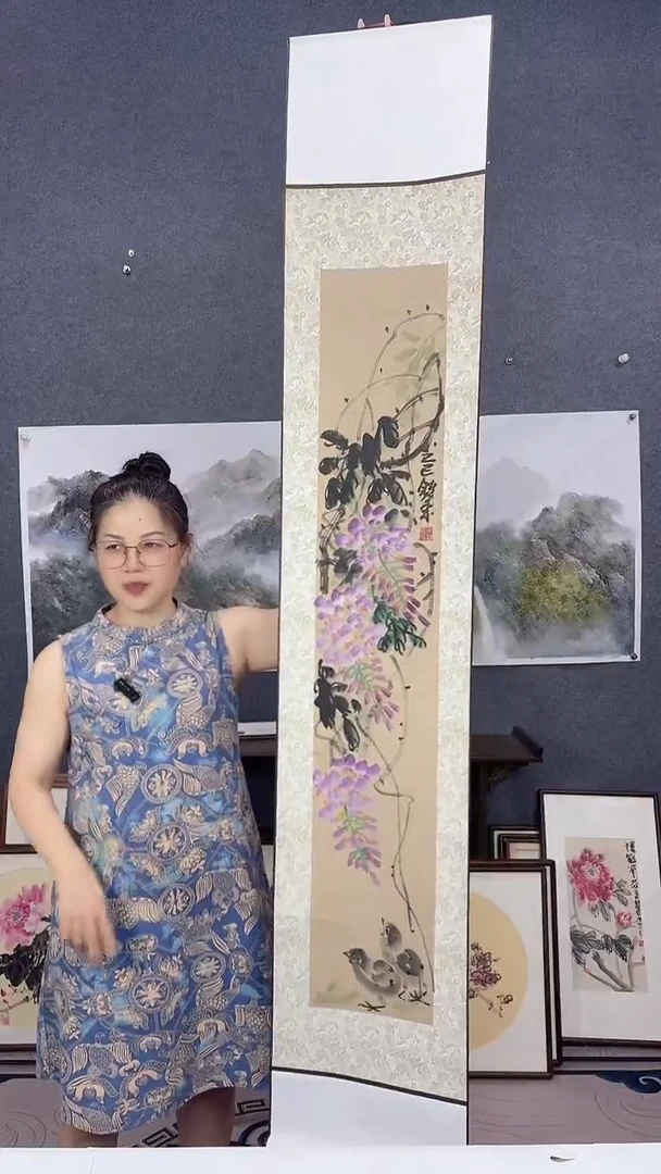国画175*32吴铁成作品