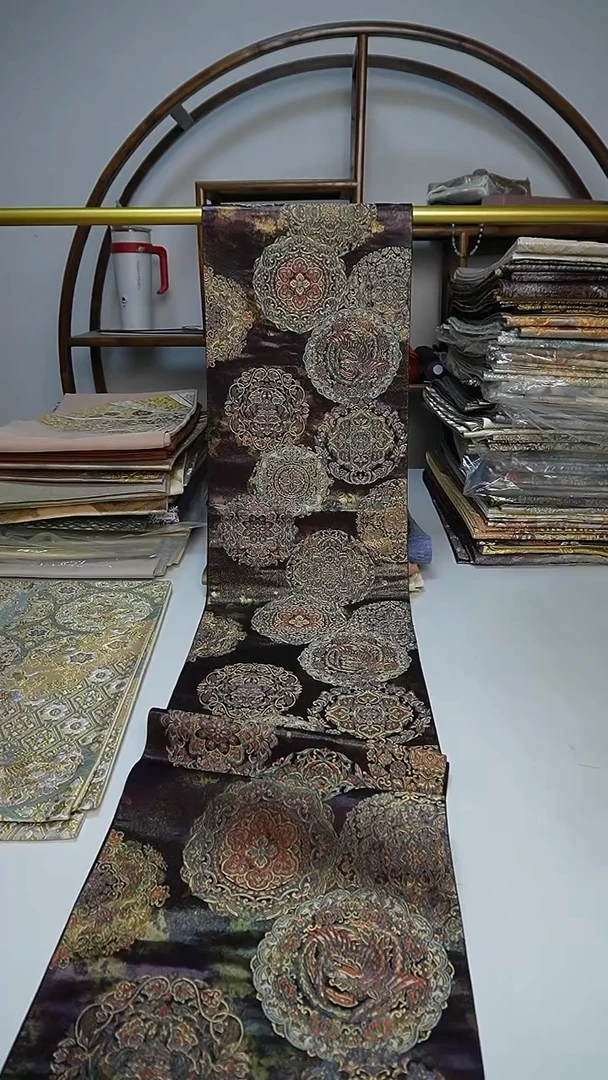 织绣48西阵织六通宝相花