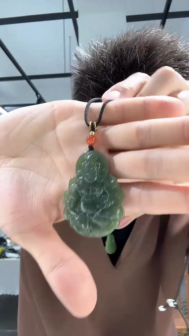【闪购商品】和田玉颈饰未镶嵌黄财神吊坠 多样性发