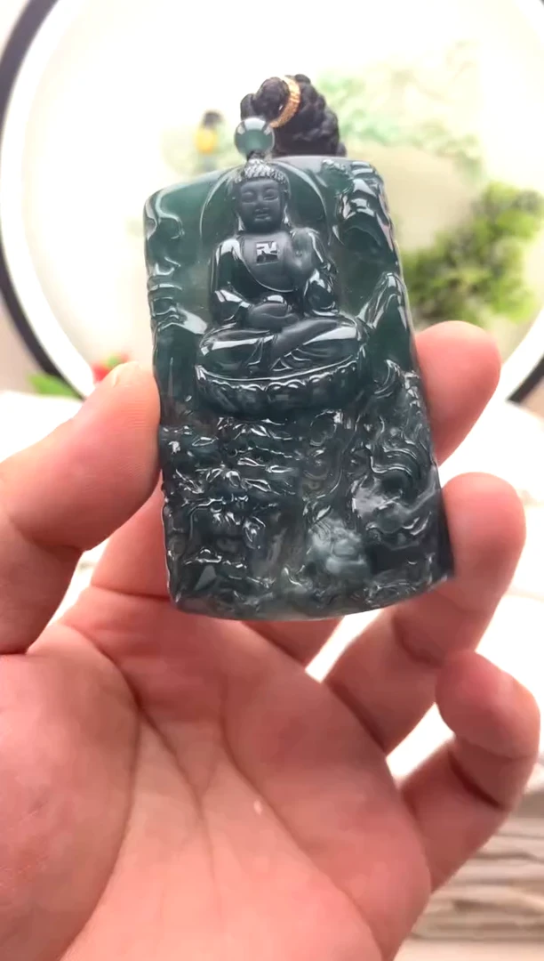 颈饰未镶嵌翡翠阿弥陀佛
