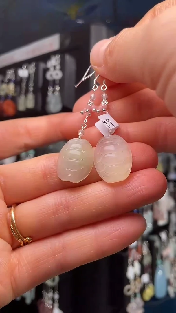 银S925镶嵌耳饰紫晶林***天 林荩的夏天