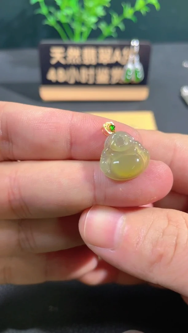 【闪购商品】翡翠颈饰18K金镶嵌翡翠