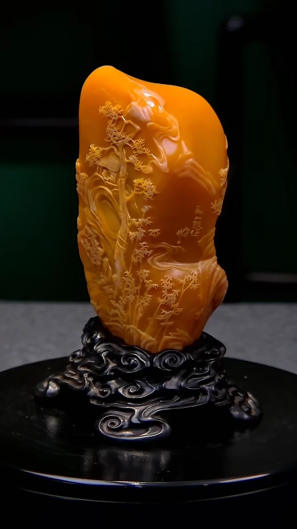 【闪购商品】田黄石麦芽糖浮雕