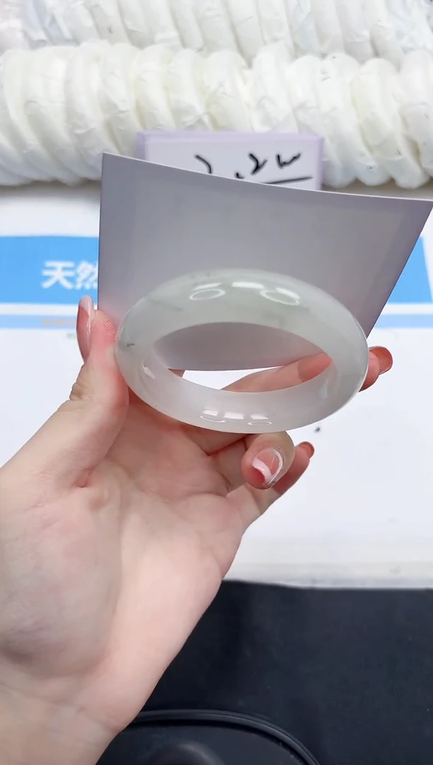 未镶嵌手镯石英质玉154-56-送女友