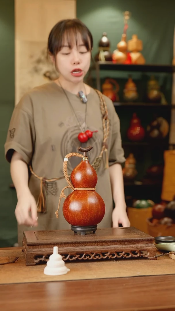 164号精品天然大漆酒葫芦一物一拍~