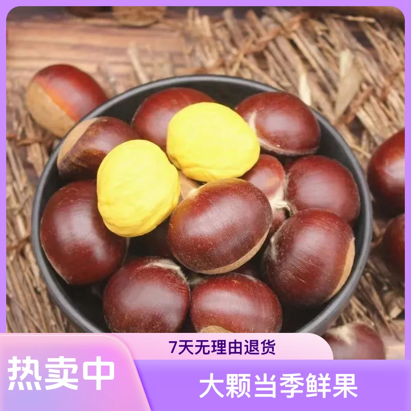 【颗颗精选】广德大红袍鲜板栗大颗新鲜生吃脆甜炒熟粉糯毛栗子