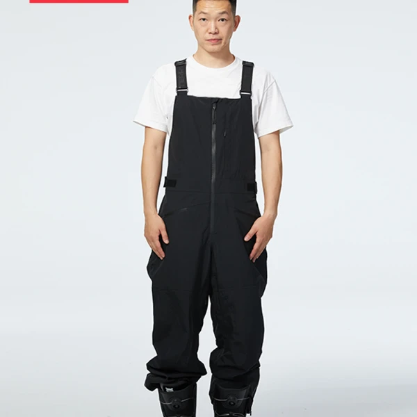 新款单板滑雪服防水耐磨雪裤男女户外滑雪背带裤