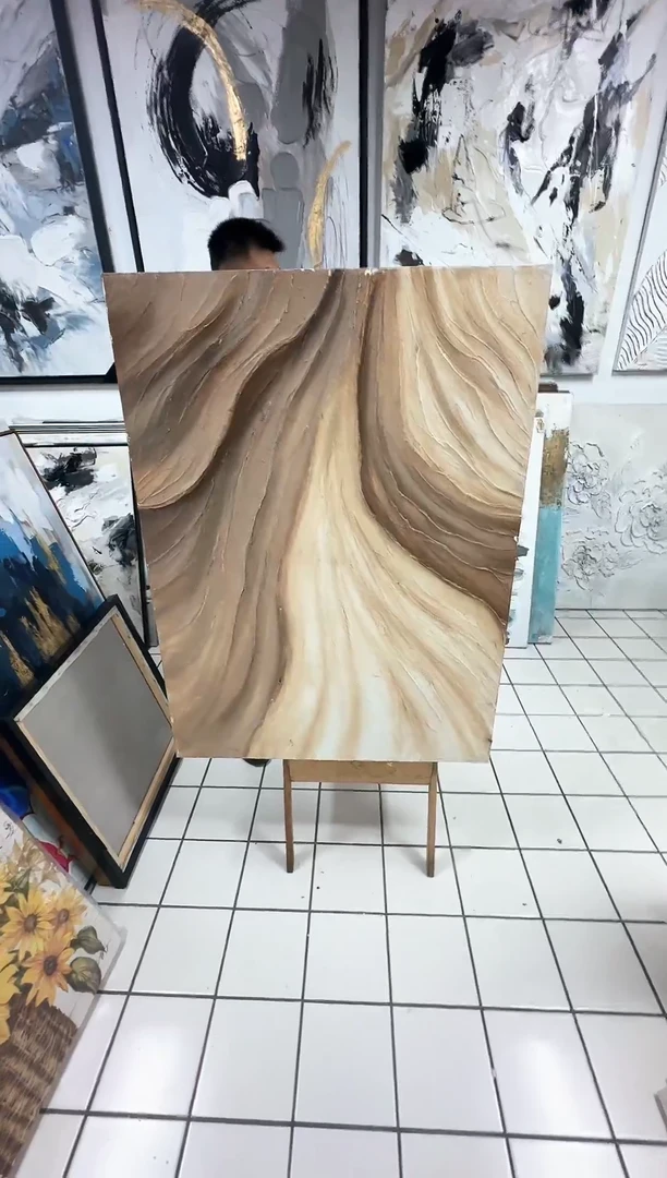 168现代装饰画油画75cm*150cm*3