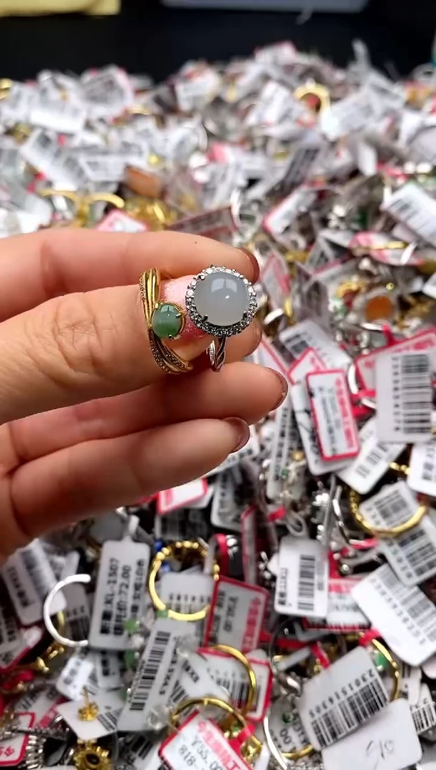 【闪购商品】翡翠戒指银S925镶嵌11111111     3