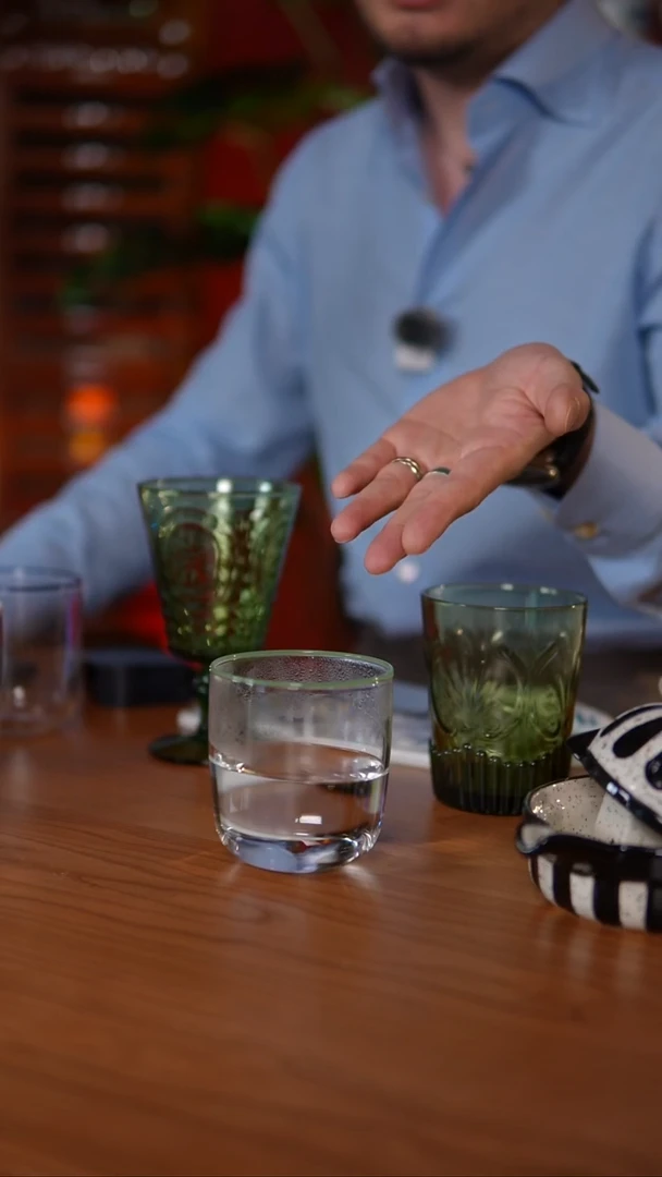 玻璃9.28（绿）边手握玻璃杯 带礼盒