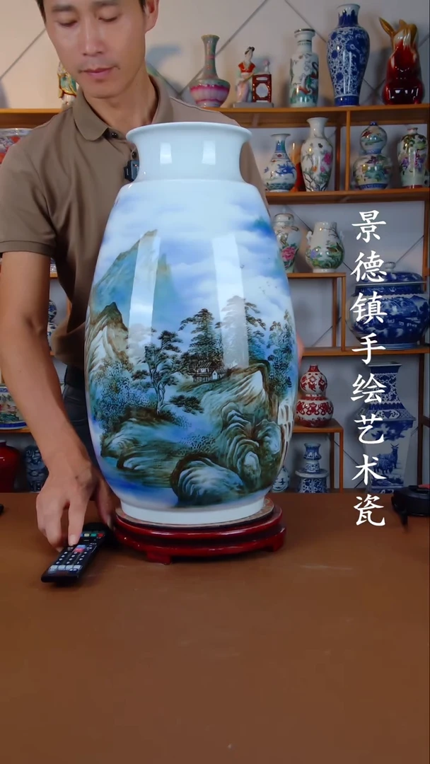 现代景德镇手工手绘陶瓷摆件20