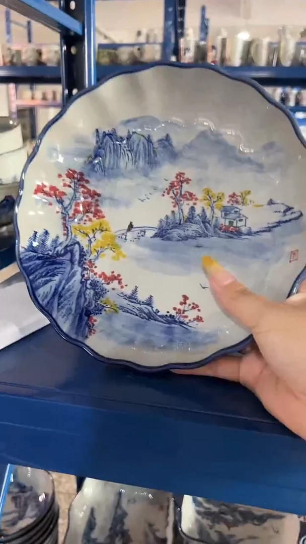 盘838老陶泥盘子一只