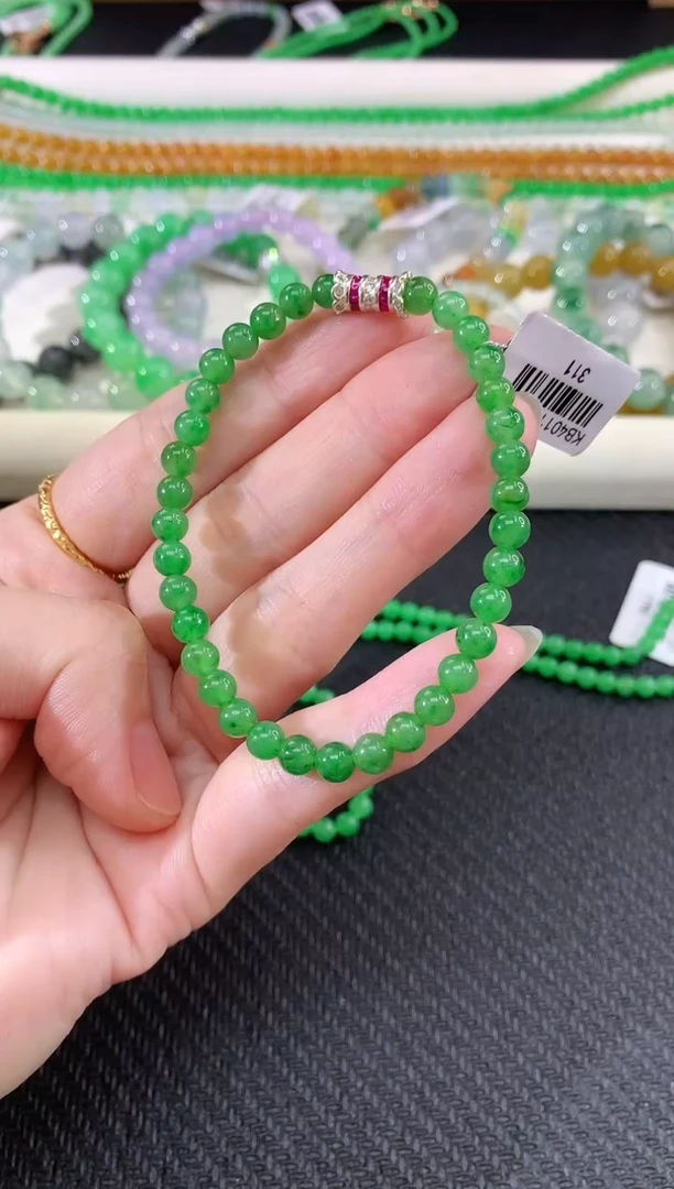 未镶嵌手串翡翠109|5800