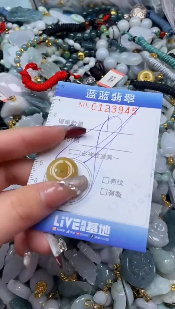 【闪购商品】翡翠颈饰未镶嵌闪购0123945多样性发其一