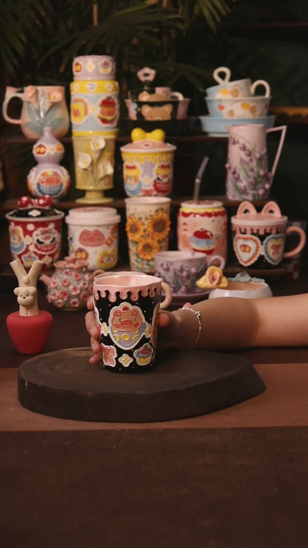 杯子景德镇原创手作陶瓷