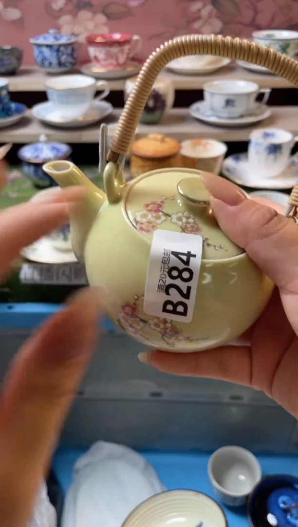瓷片彩**雨瓷器瓷器B284