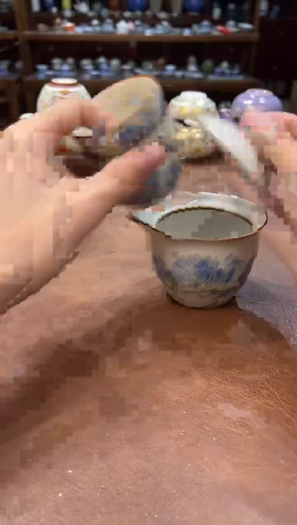 真的很便宜超好看会开片的旅行茶具