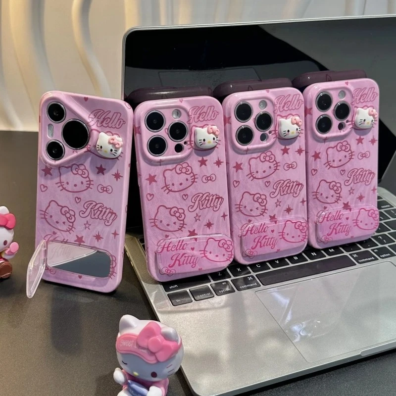 粉晕染kt适用苹果16iPhone15华为vivo小米15oppo菲林手机壳女防摔