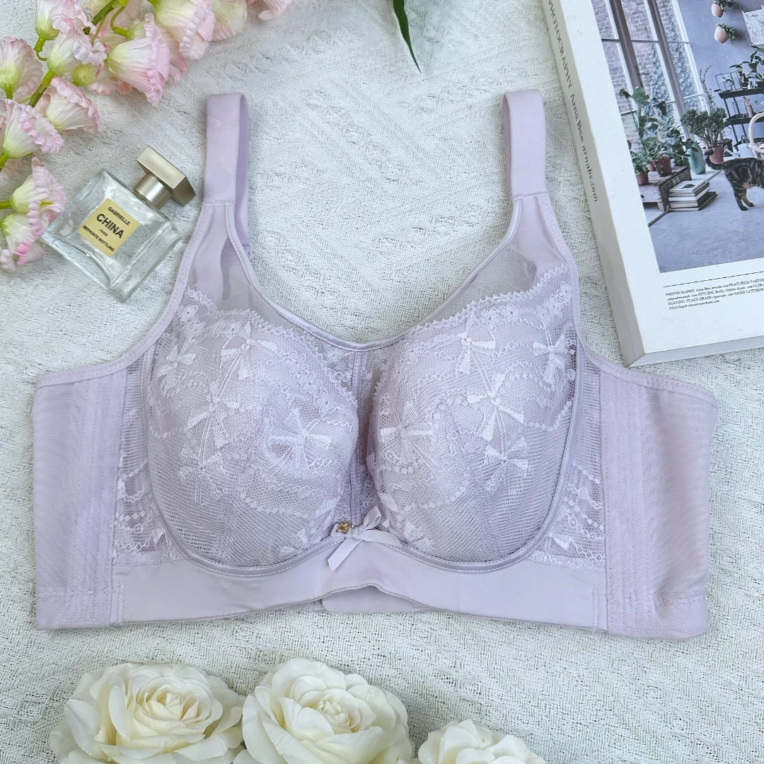 3138J透气2mm针棉超薄防下垂调整型大胸显小防外扩副乳调整型文胸