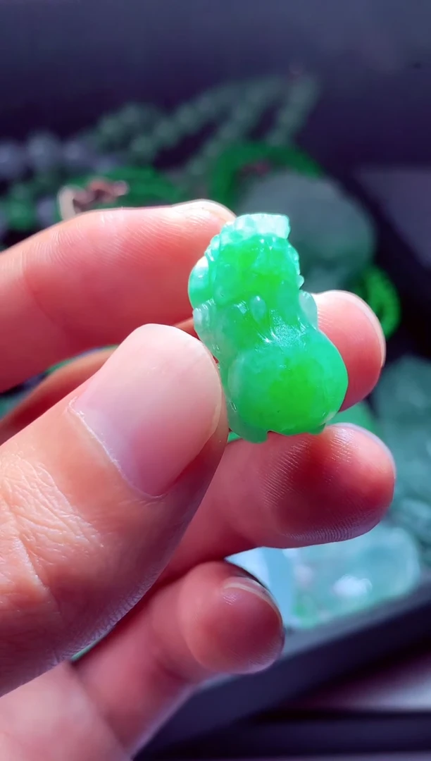 未镶嵌定制翡翠庞**#翡翠毛货定制