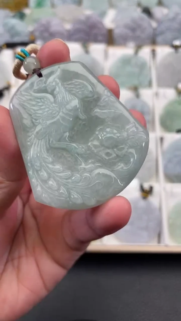 颈饰未镶嵌翡翠天然缅甸翡翠A货58