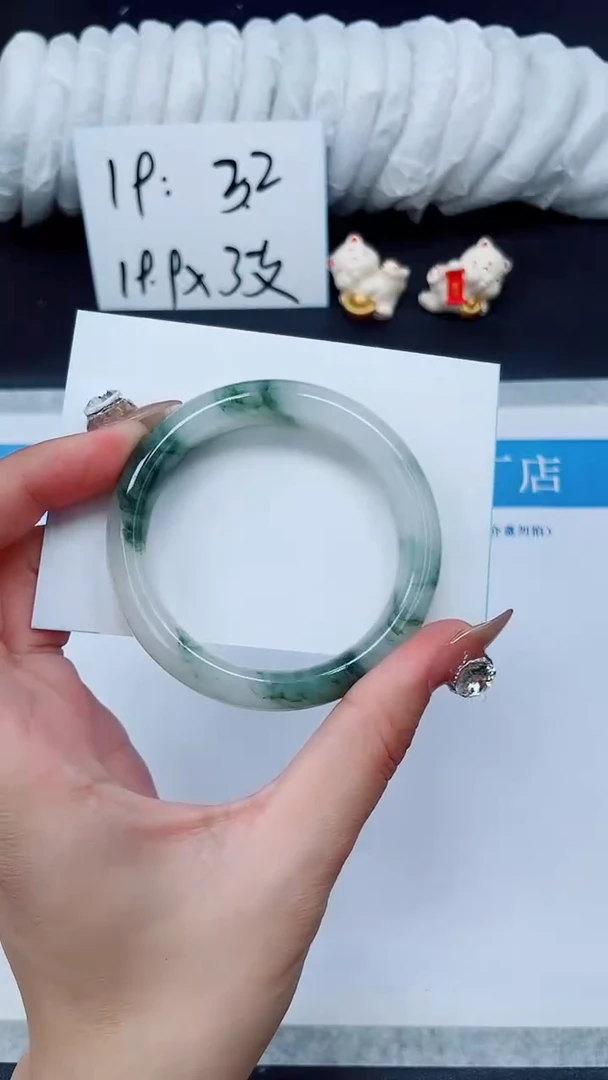 未镶嵌手镯石英质玉A8-52`53