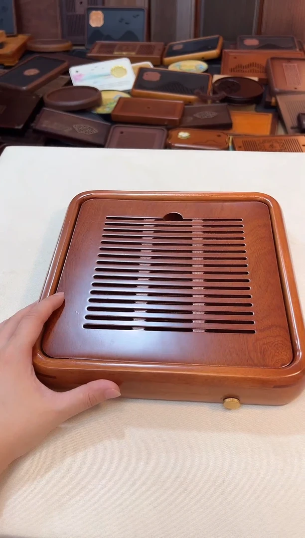 花梨木茶盘茶盘25*25