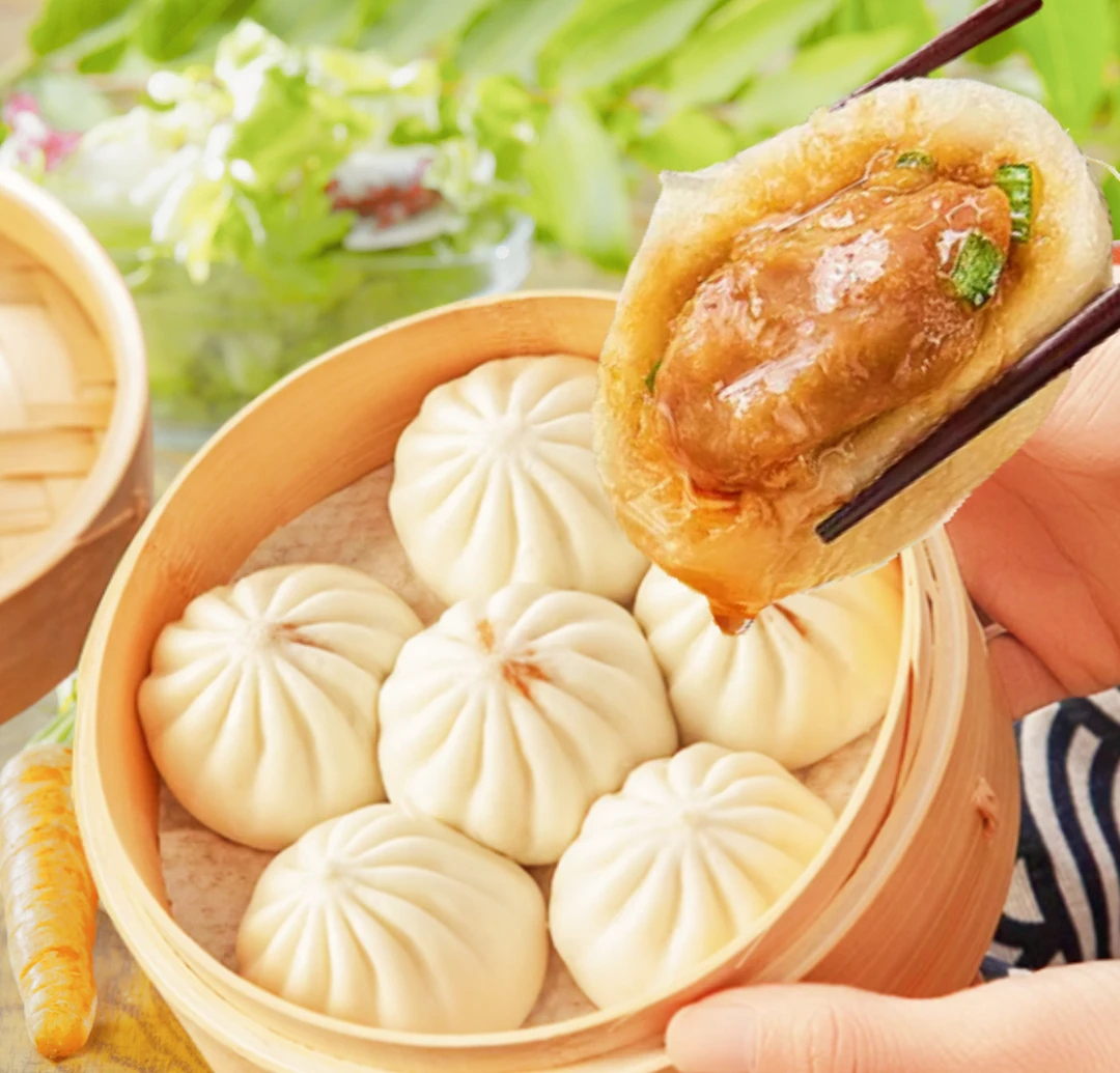 104个【顺丰速发】鲜肉/酱肉小笼包现包现发添加新鲜蔬菜制作BY1
