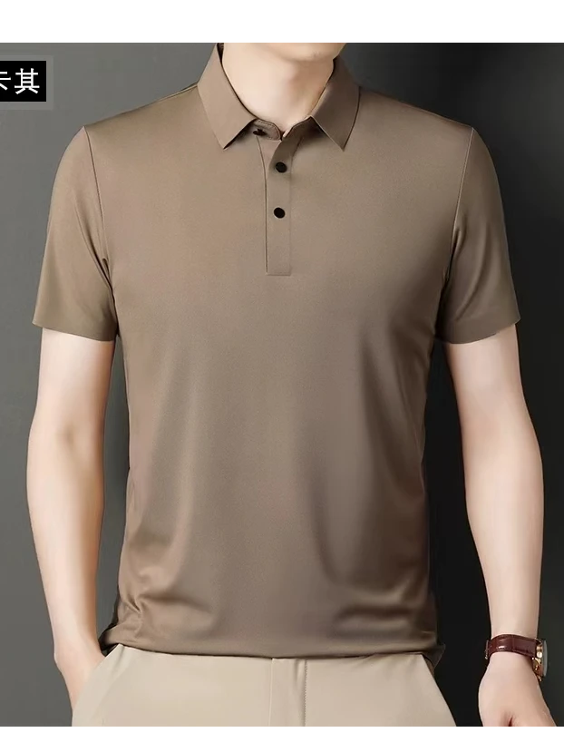 10号Y001-Y200男装polo休闲夏季纯色商务男士纯棉时尚百搭