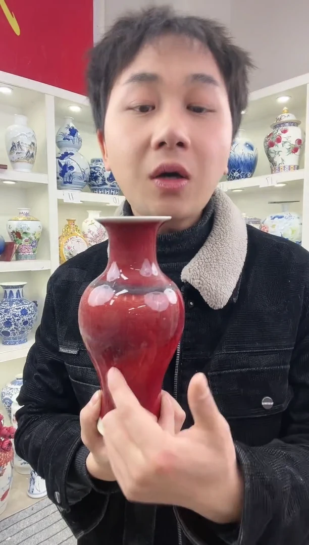 【闪购商品】陶瓷景德镇高温陶瓷摆件花瓶