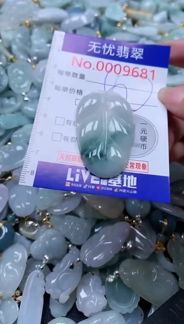翡翠未镶嵌吊坠(不含链)9681